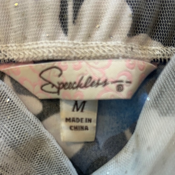 Speechless homecoming, lace Navy and White Floral Mini Dress - Picture 3 of 4